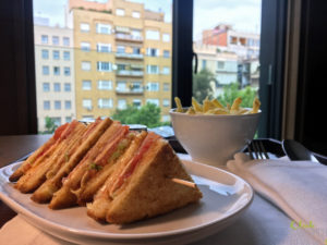 alma hotel barcelona club sandwich